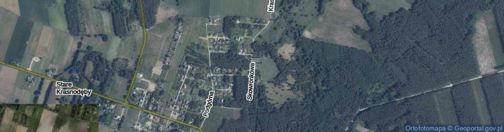 Zdjęcie satelitarne Skowronkowa ul.